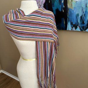 NARDI & TAGLIAFERRI Multicolored Knit Fringed Scarf